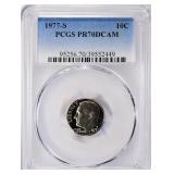 1977-S Roosevelt Dime PCGS Proof-70 DCAM