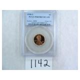 TWO (2) 1998-S One Cent PCGS graded PR69 RD DC