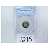 TWO (2) 2003-S Roosevelt Dime PCGS Graded PR69 DC