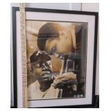 NO SHIP: Faded Signed Ali and Aaron 25"x21" COA