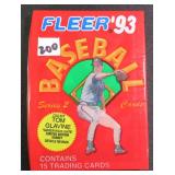 Unopened Baseball Card Pack