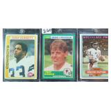 Aikman (RC), Dorsett (RC) and 1980 Walter Payton