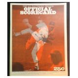 Nice 1973 Baltimore Orioles Official Scorecard