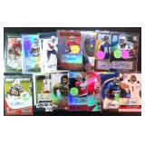 Fourteen (14) SIGNED Football ROOKIE CARDS