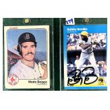 Wade Boggs (RC) and Bobby Bonilla SIGNED (RC)