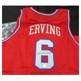 Julius "DR J" Erving Signed #6 Jersey, Beckett COA