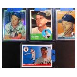Four (4) Mickey Mantle Commemorative Baseball