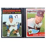Denny McLain and Steve Garvey Rookie Cards