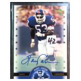 Harry Carson Signed Upper Deck Football Card