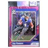 #30/80 Zay Flowers 2024 Donruss Optic Football