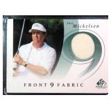 Phil Mickelson SP Tourney Worn Golf Shirt Card