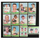 Twelve (12) 1965 Topps Red Sox Baseball Cards