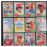 Eleven (11) 1981 Topps Phillies Topps Coca Cola