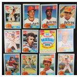 Eleven (11) 1981 Topps Astros Topps Coca Cola