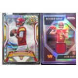 TWO (2) Jayden Daniels (RCs) incl. Relic Football