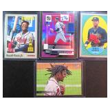 Four (4) Ronnie Acuna Jr Baseball Cards Incl. (RC)
