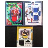 Three (3) Rookie Patch Cards incl. Malik Nabers