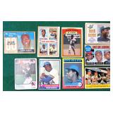 Nine (9) Vintage Hank Aaron Baseball Cards