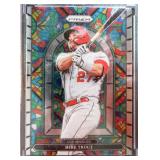 Mike Trout Stained Glass Prizm Baseball Card
