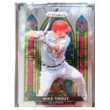 Mike Trout Stained Glass Prizm Baseball Card