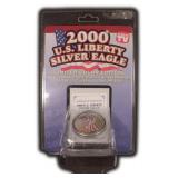 2000 Colorized U.S. Silver Eagle, One Troy