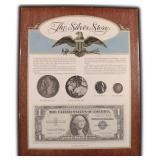 The Silver Story with Morgan Dollar, Granules,