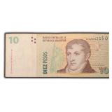 Argentina 10 Pesos bank note