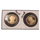 TWO (2) Proof Presidential Dollars