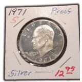 $23.82 Melt 5-30-26: 1971 Silver IKE Dollar