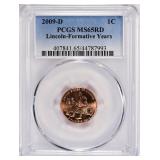 2009-D Lincoln Cent Formative Years PCGS MS-65 RD