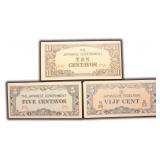 Three (3) Japanese Invasion Currency Notes