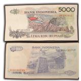 Indonesia Bank Notes, Rupiah