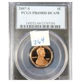 2007-S Lincoln Cent PCGS PR69DCAM