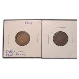 1904 & 1905 Indian Head Cents