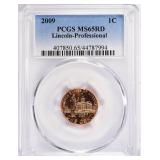 2009 Lincoln Cent Professional Life PCGS MS-65 RD