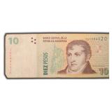 Argentina 10 Pesos bank note
