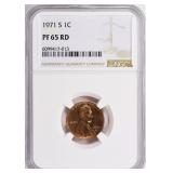 1971-S Lincoln Cent NGC Proof-65 RD
