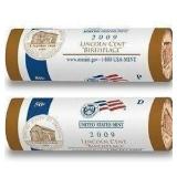 LP1 2 Rolls Lincoln Birthplace P&D (100) Coins