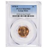1970-S Lincoln Cent Large Date PCGS MS-65 RD