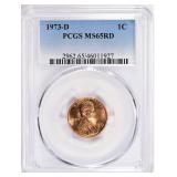 1973-D Lincoln Cent PCGS MS-65 RD