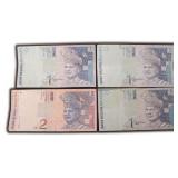 Four (4) Malaysia Bank Notes