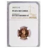 1977-S Lincoln Cent NGC Proof-69 CAMEO