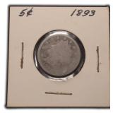 1893 "V" Nickel