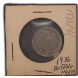 1936 Buffalo Nickel