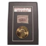 Christopher Columbus Medal and Stamp