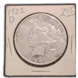 1922-D Silver Peace Dollar, $58.25 Melt Value