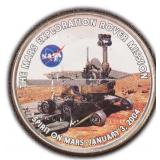 Mars Exploration Rover Mission Half Dollar