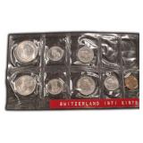 1971 and 1972 Switzerland Coins