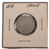 1905 "V" Nickel