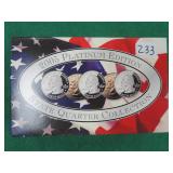 2005 PLATINUM State Quarter Set